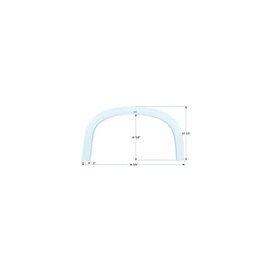 Icon Technologies 12038 Fender Skirt â€“ Single Four Winds FS2038, Polar White