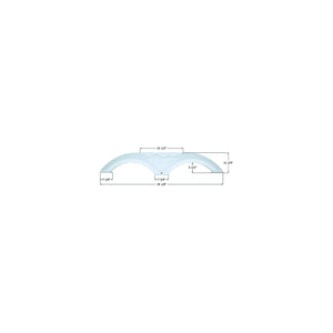 Icon Technologies 12072 Fender Skirts â€“ Tandem Forest River Fs2072, Polar White