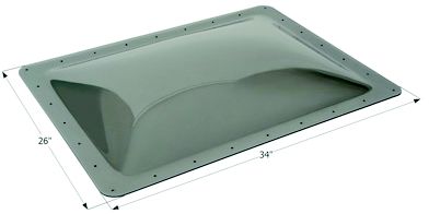 Icon Technologies 12122 SL2230 Standard RV Skylight, Smoke