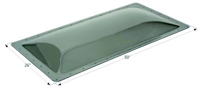 Icon Technologies 12131 SL2246 Standard RV Skylight, Smoke