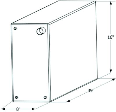 Icon Technologies 12724 Fresh Water Replacement Tank, 20 Gal.