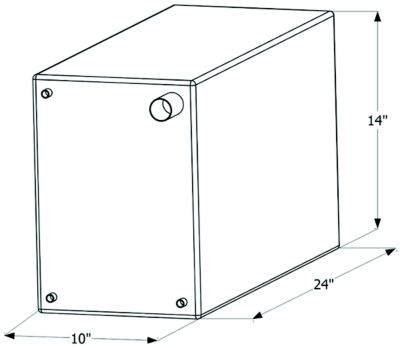 Icon Technologies 12726 Fresh Water Replacement Tank, 15 Gal.