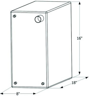 Icon Technologies 12729 Fresh Water Replacement Tank, 10 Gal.