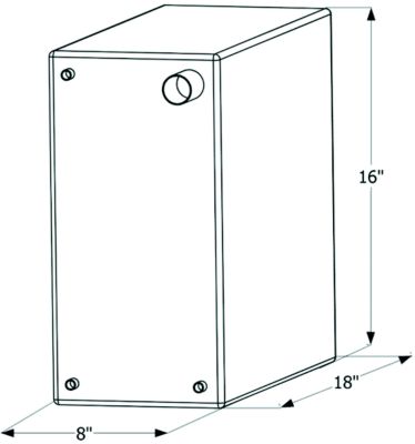 Icon Technologies 12729 Fresh Water Replacement Tank, 10 Gal.