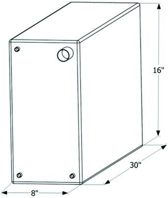Icon Technologies 12731 Fresh Water Replacement Tank, 15 Gal.