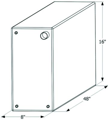 Icon Technologies 12733 Fresh Water Replacement Tank, 25 Gal.