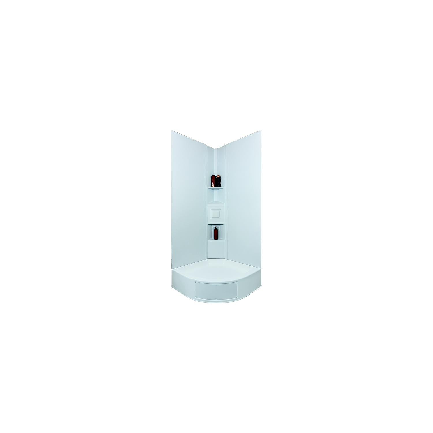 Icon Technologies 15227 Neo Angle Shower Surround, 45 Degree Corner