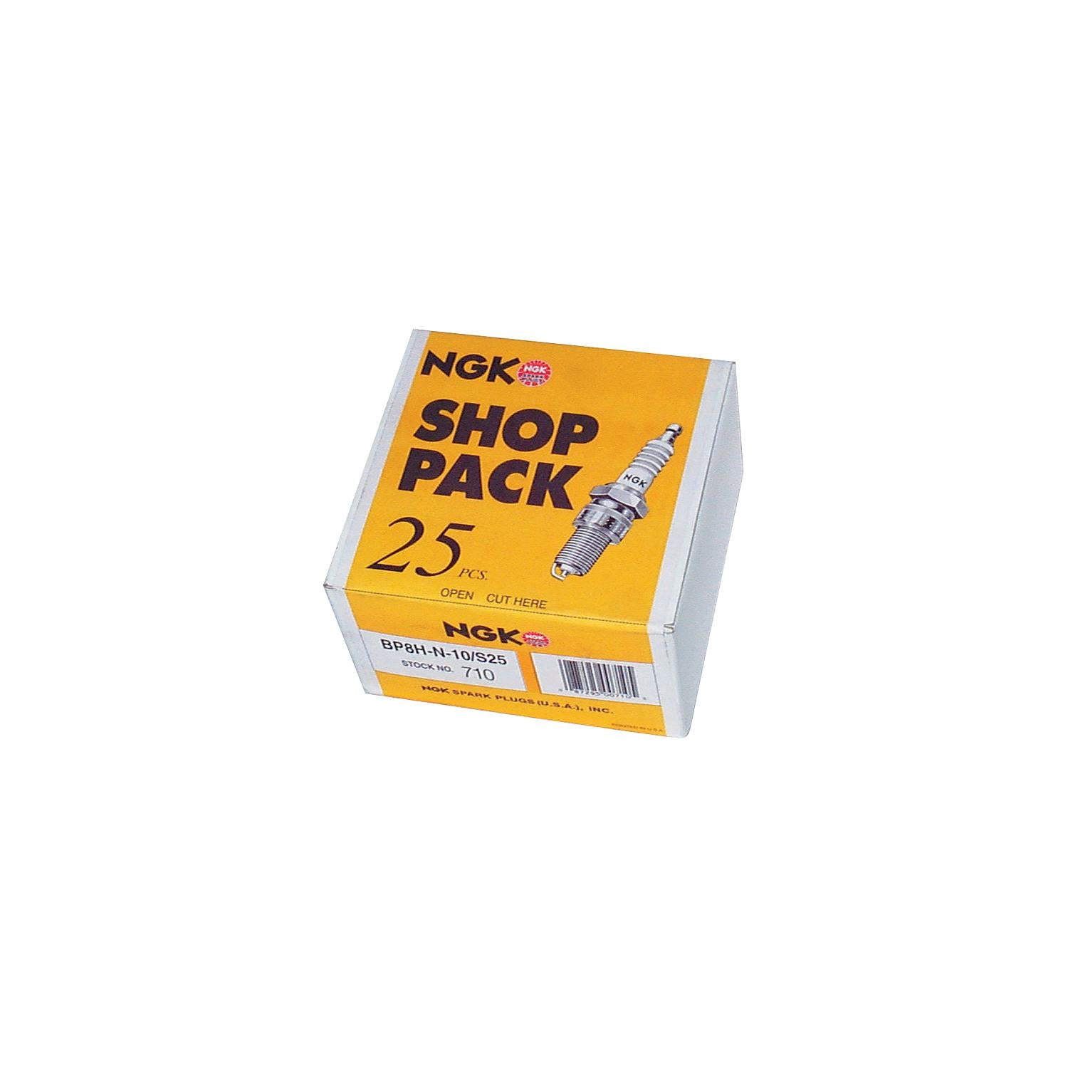 NGK Spark Plugs 704 Shop Pack Plugs, B7HS10, 25/Pack