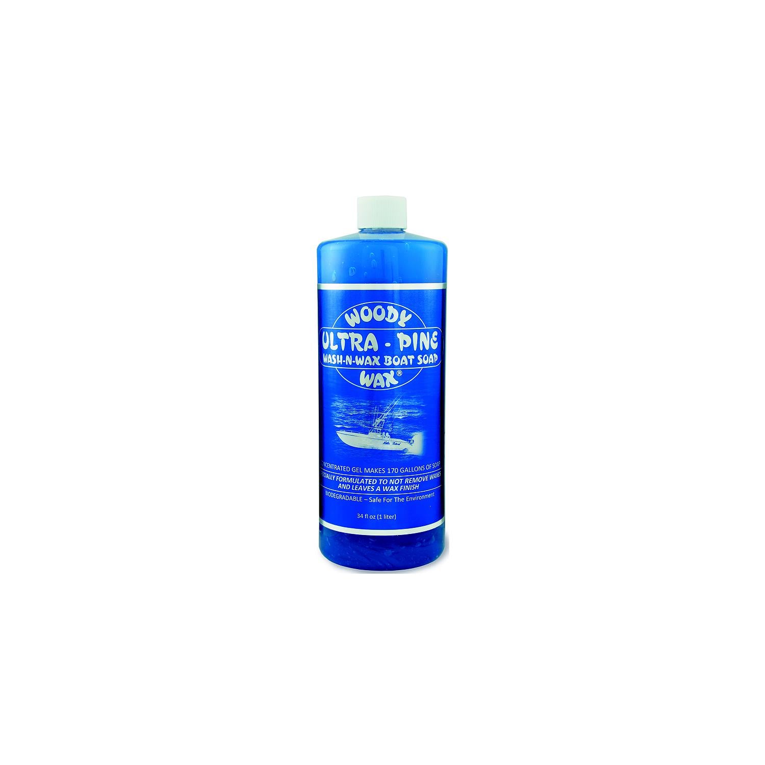 Woody Wax WSH32 Boat Soap Ultra Pine, 34 oz.