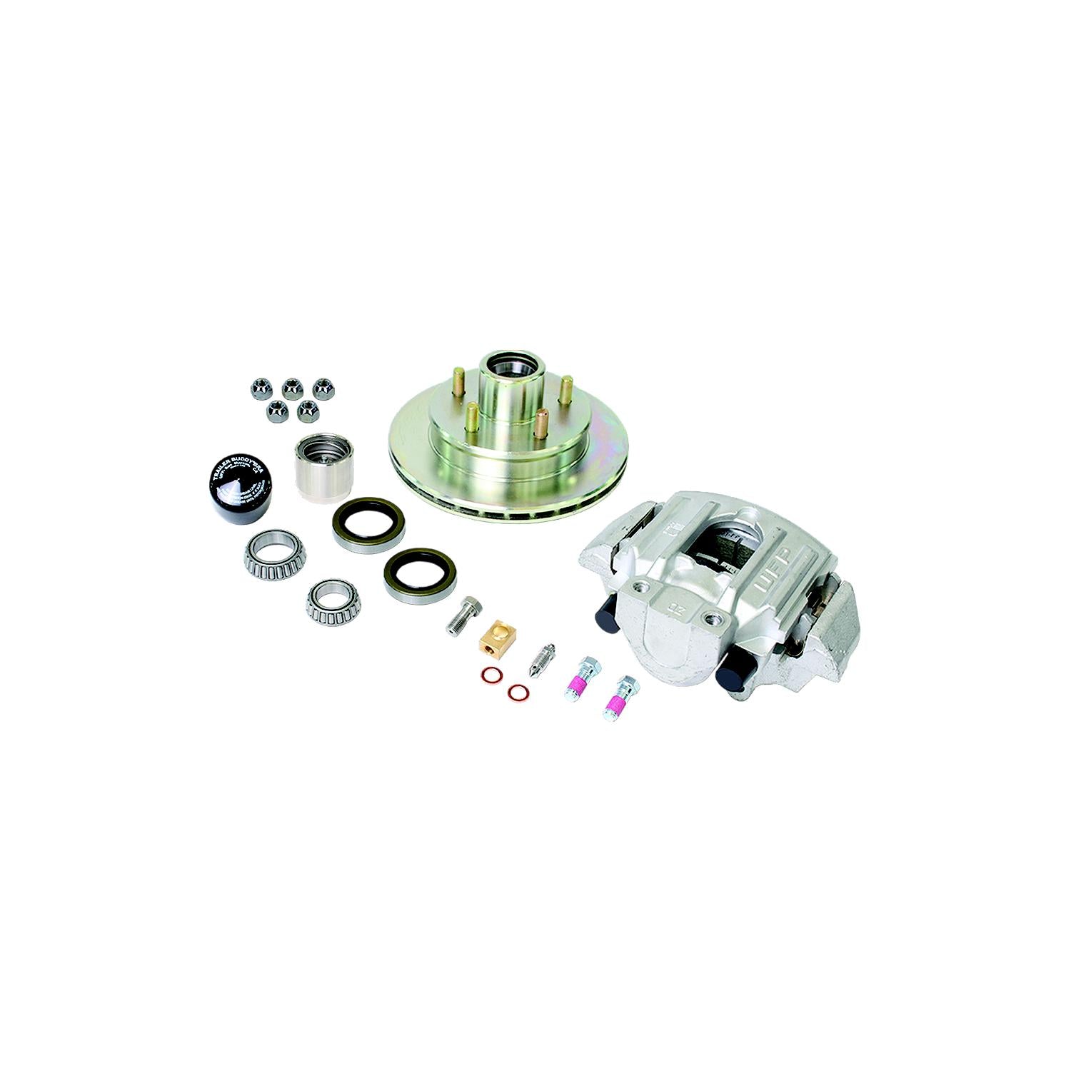 Dexter K71-078-05 UFP Zinc+ Hub, Ventilated Rotor And Aluminum Caliper Kit