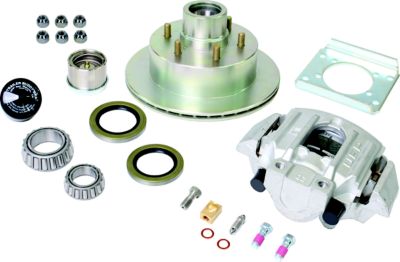 Dexter K71-090-05 UFP Zinc+ Hub, Ventilated Rotor And Aluminum Caliper Kit