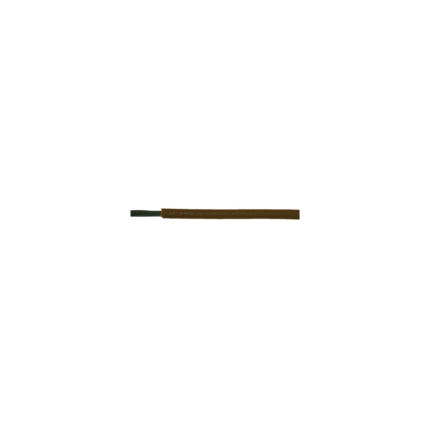 Cobra Wire and Cable A1012T06100FT Primary Tinned Copper Wire, 12 AWG, 100', Brown