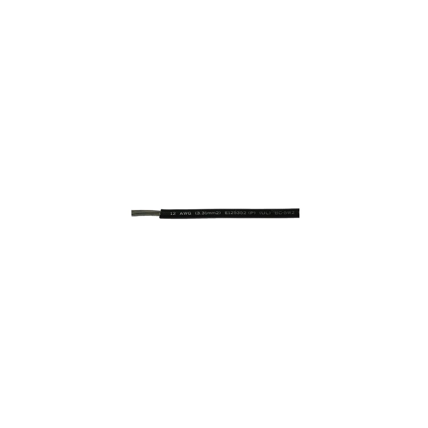 Cobra Wire and Cable A1012T07250FT Primary Tinned Copper Wire, 12 AWG, 250', Black