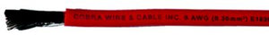 Cobra Wire and Cable A2008T01100FT Tinned Copper Battery Cable, 8 AWG, 100', Red