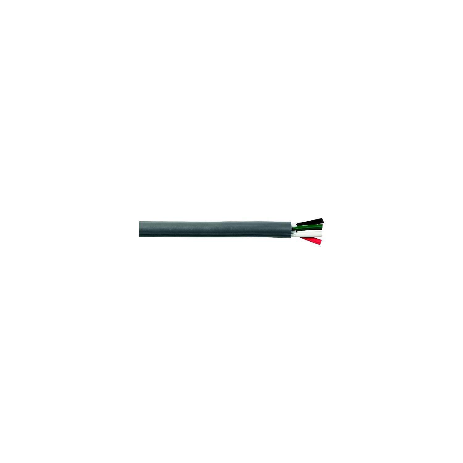 Cobra Wire and Cable B6G16T40100FT Tinned Copper Round 4-Conductor Wire, 16/4, 100', Gray