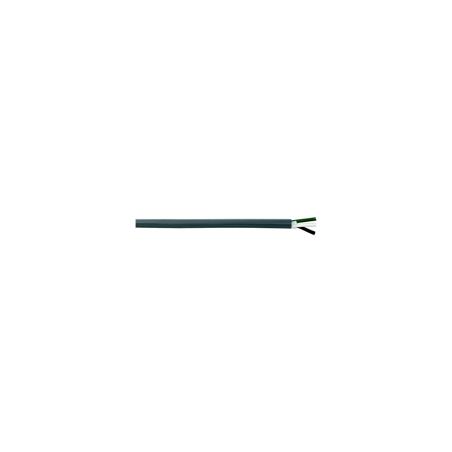 Cobra Wire and Cable B6G12T30100FT Tinned Copper Round Triplex Wire, 12/3, 100', Gray