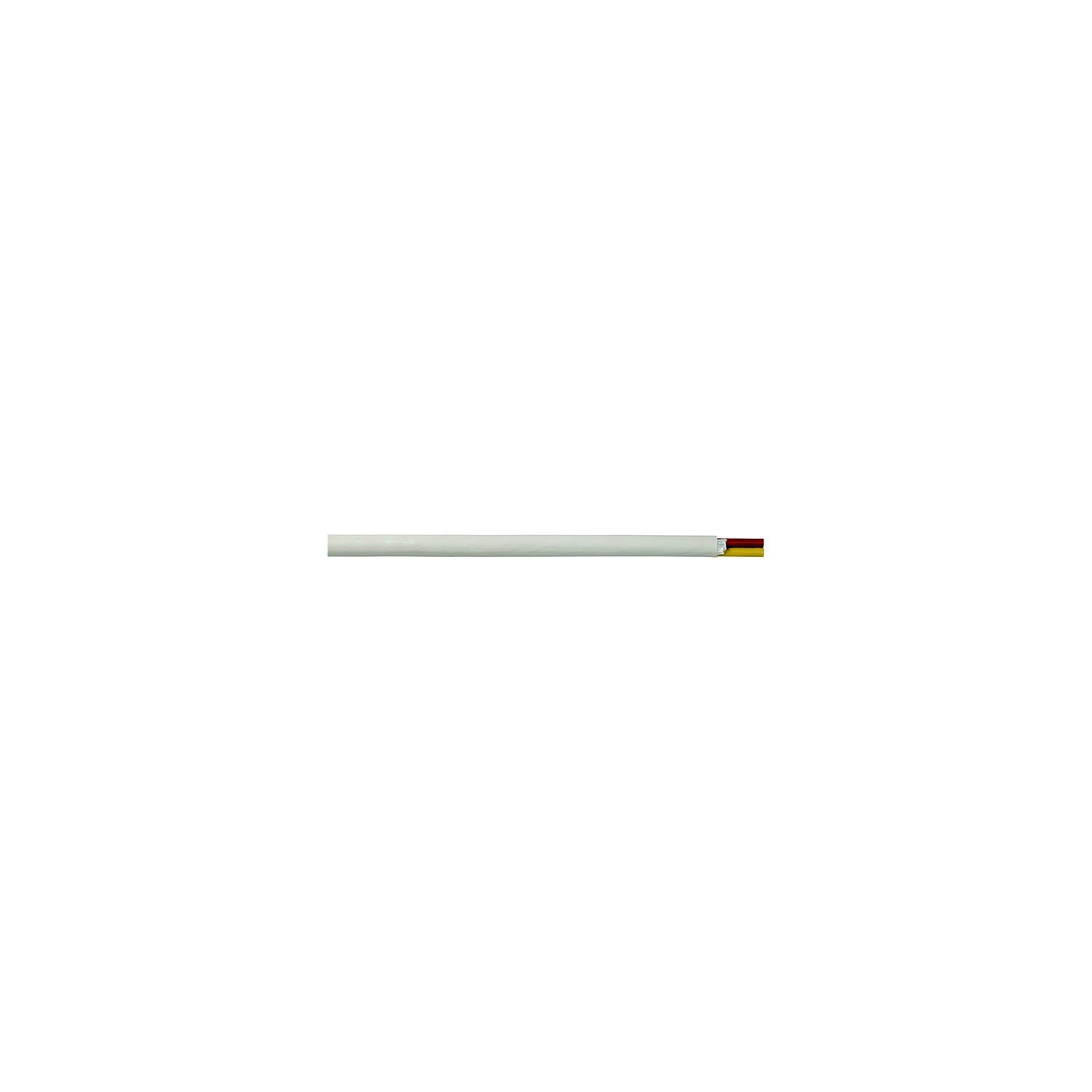 Cobra Wire and Cable B6W16T20100FT Tinned Copper Round Duplex Safety Wire, 16/2, 100', White