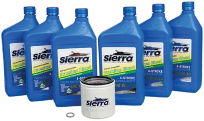 Sierra 18-9393 9393 Yamaha 4 Stroke Oil Change Kit, Replaces LUB-MRNLG-KT-10