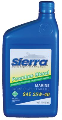 Sierra 18-9400-4 94004 Oil-25W40 FCW I/O-I/B, 5 Qt.