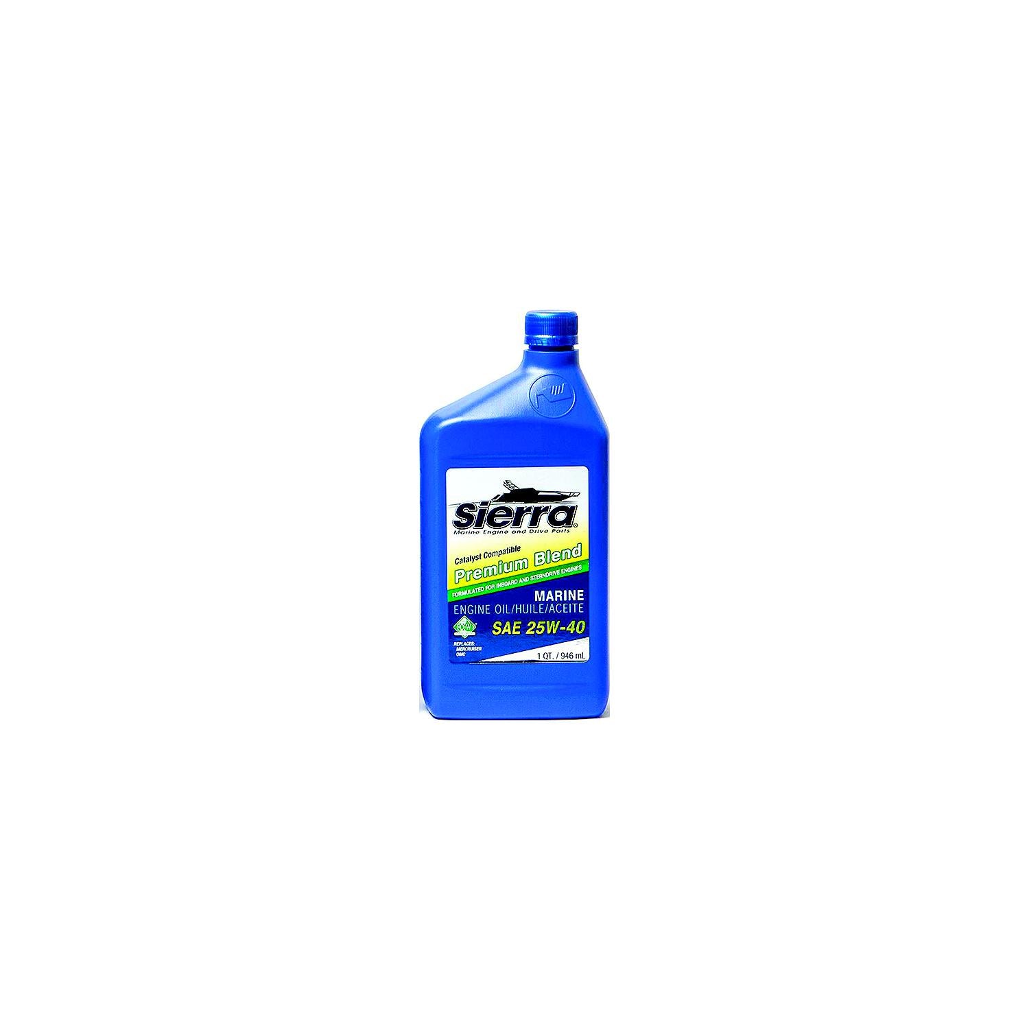 Sierra 18-9400CAT-2 9400CAT2 4-Cycle Stern Drive Engine Oil, 25W40 FCW, Qt.