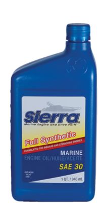 Sierra 18-9410-4 94104 30 Wt. Full Synthetic 4-Cycle Marine Engine Oil, 5 Qt.