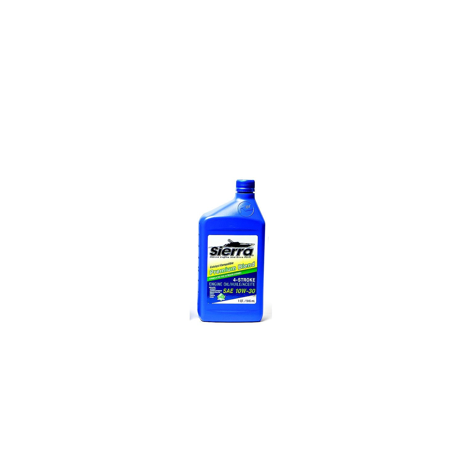 Sierra 18-9420CAT-2 9420CAT2 4-Stroke Mineral Forumulation Marine Outboard Engine Oil, 10W-30, Qt.
