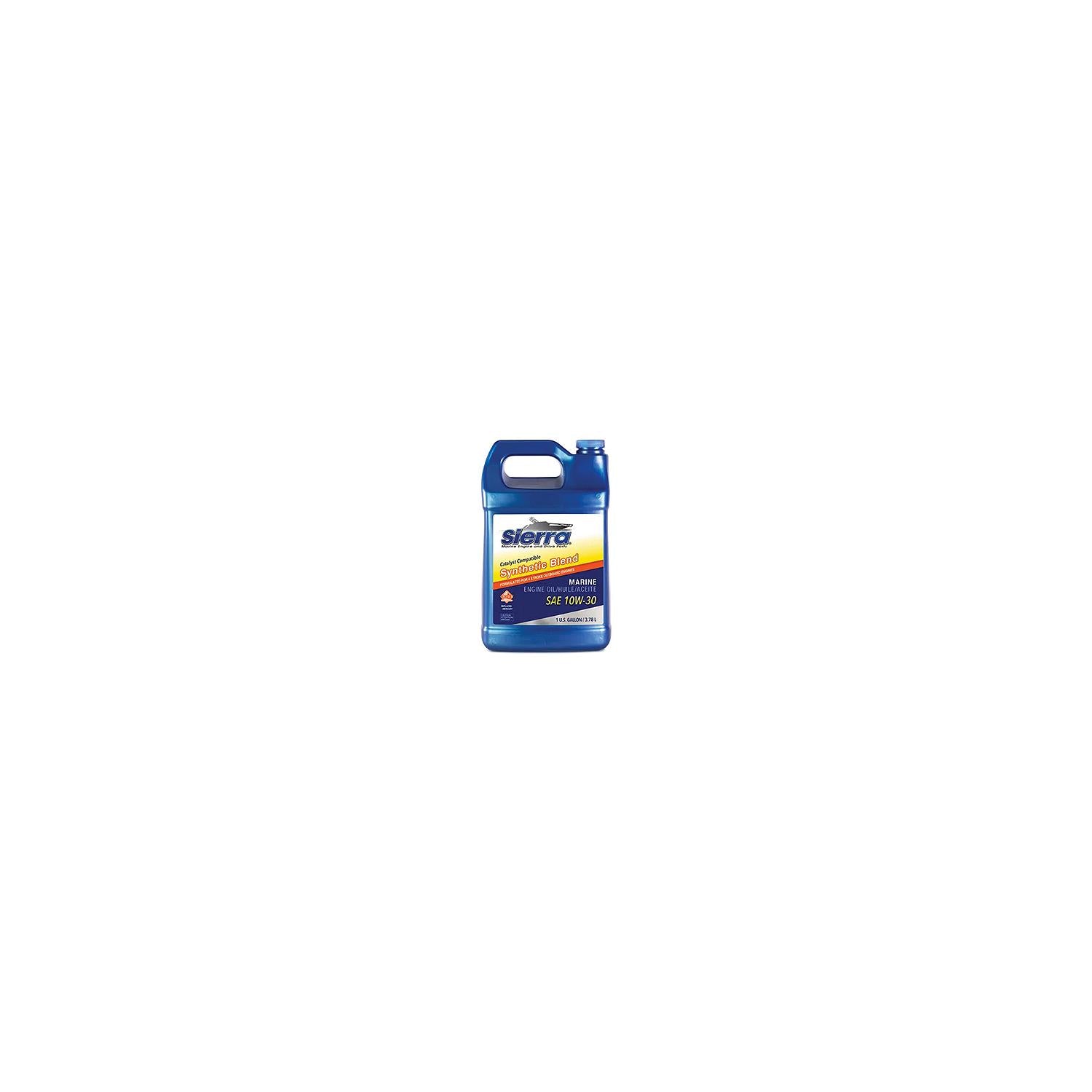 Sierra 18-9421CAT-3 9421CAT3 4-Stroke Synthetic Blend Catalyst Outboard Engine Oil, 10W30, Gal.