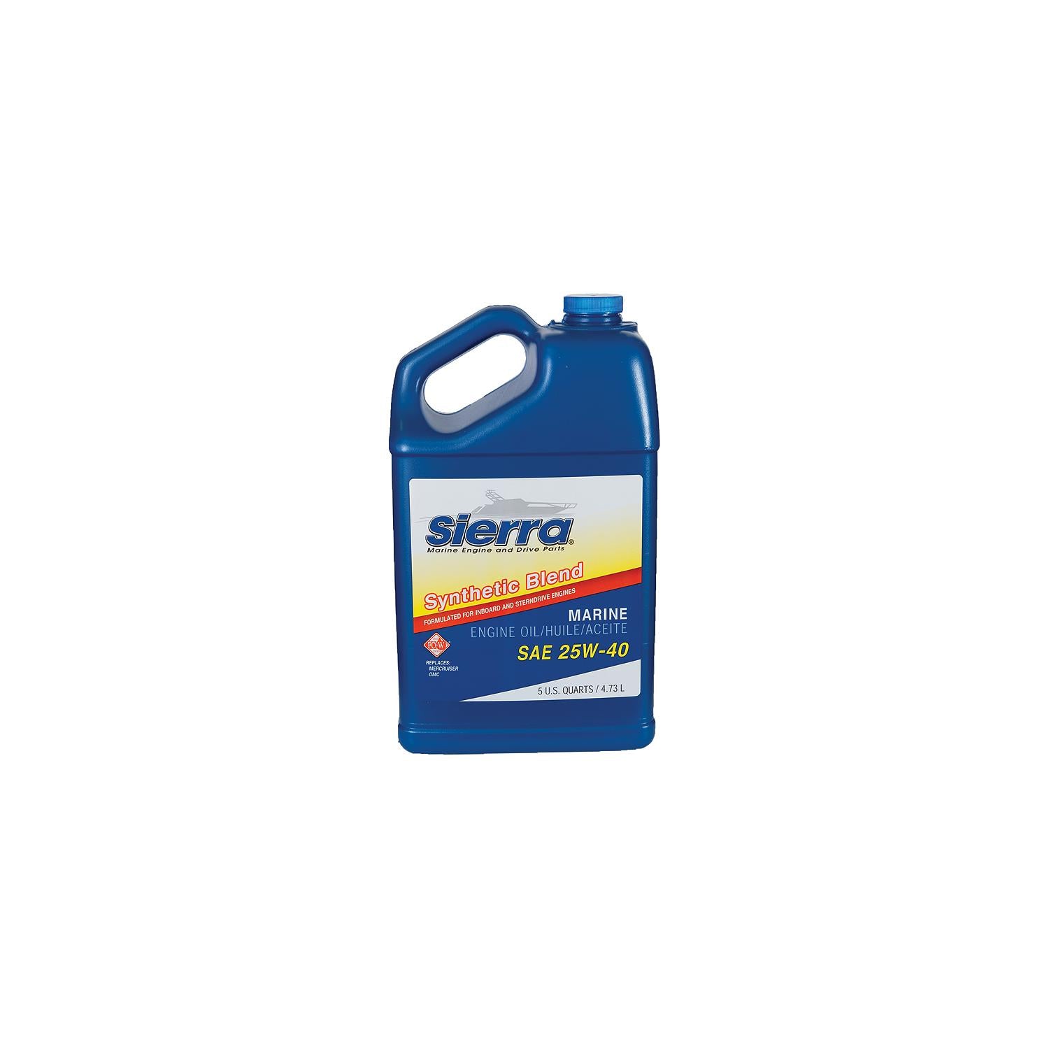 Sierra 18-9440-4 1894404 25W40 FCW Synthetic Blend I/O Oil, 5 Qt.