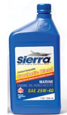 Sierra 18-9440CAT-2 9440CAT2 Synthetic Blend 4-Cycle Inboard-Sterndrive Engine Oil, 25W-40 FC-W, Qt.