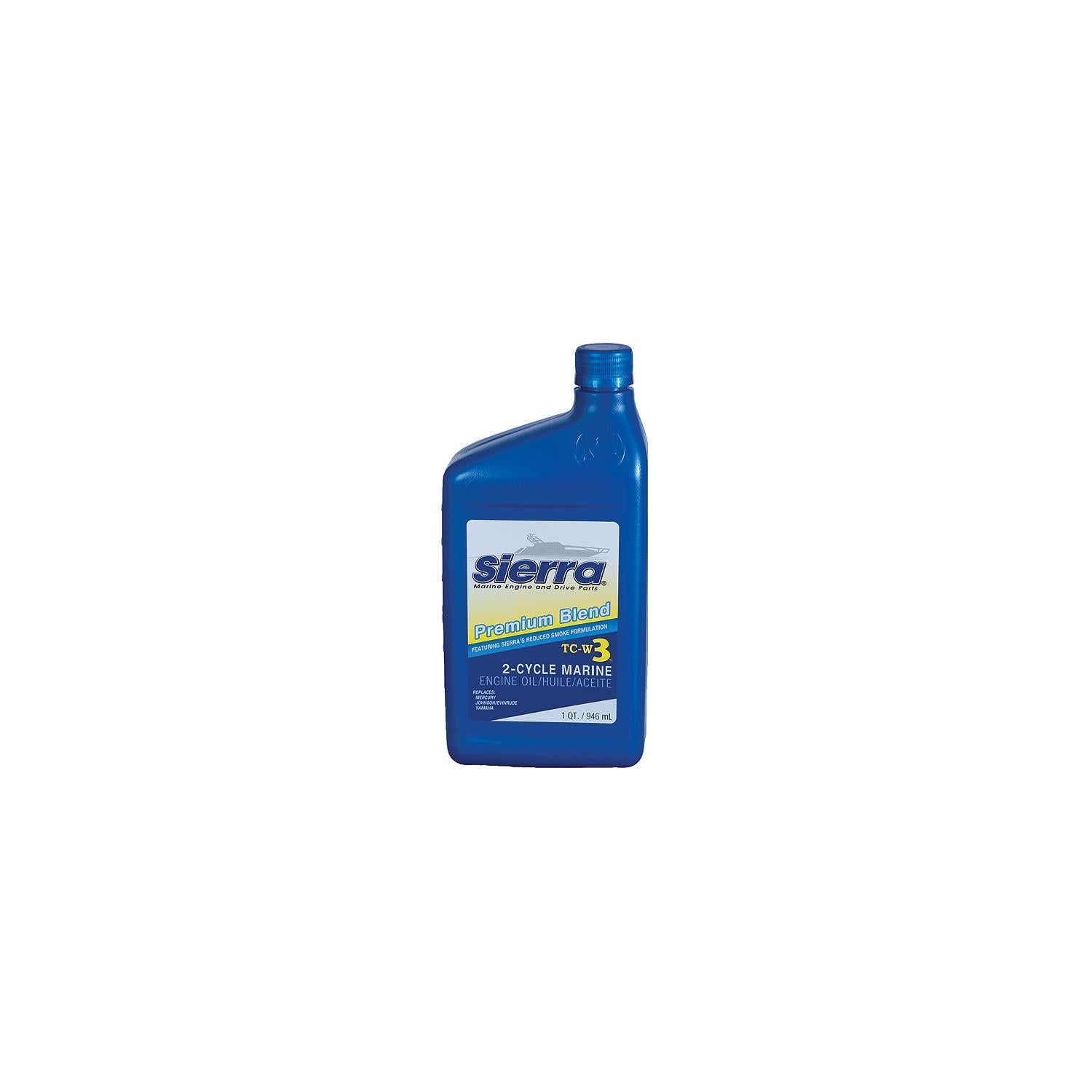 Sierra 18-9500-2 1895002 Blue Premium TC-W3 2 Cycle Engine Oil, Qt.