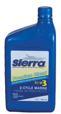Sierra 18-9500-1 1895001 Blue Premium TC-W3 2 Cycle Engine Oil, Pt.