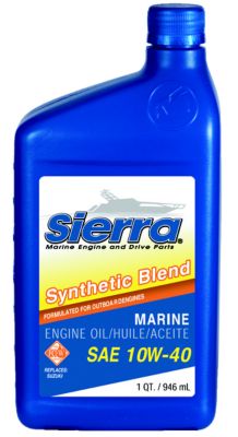 Sierra 18-9552-8 25W50 FCW 4-Cycle Outboard Synthetic Blend Oil, 1L
