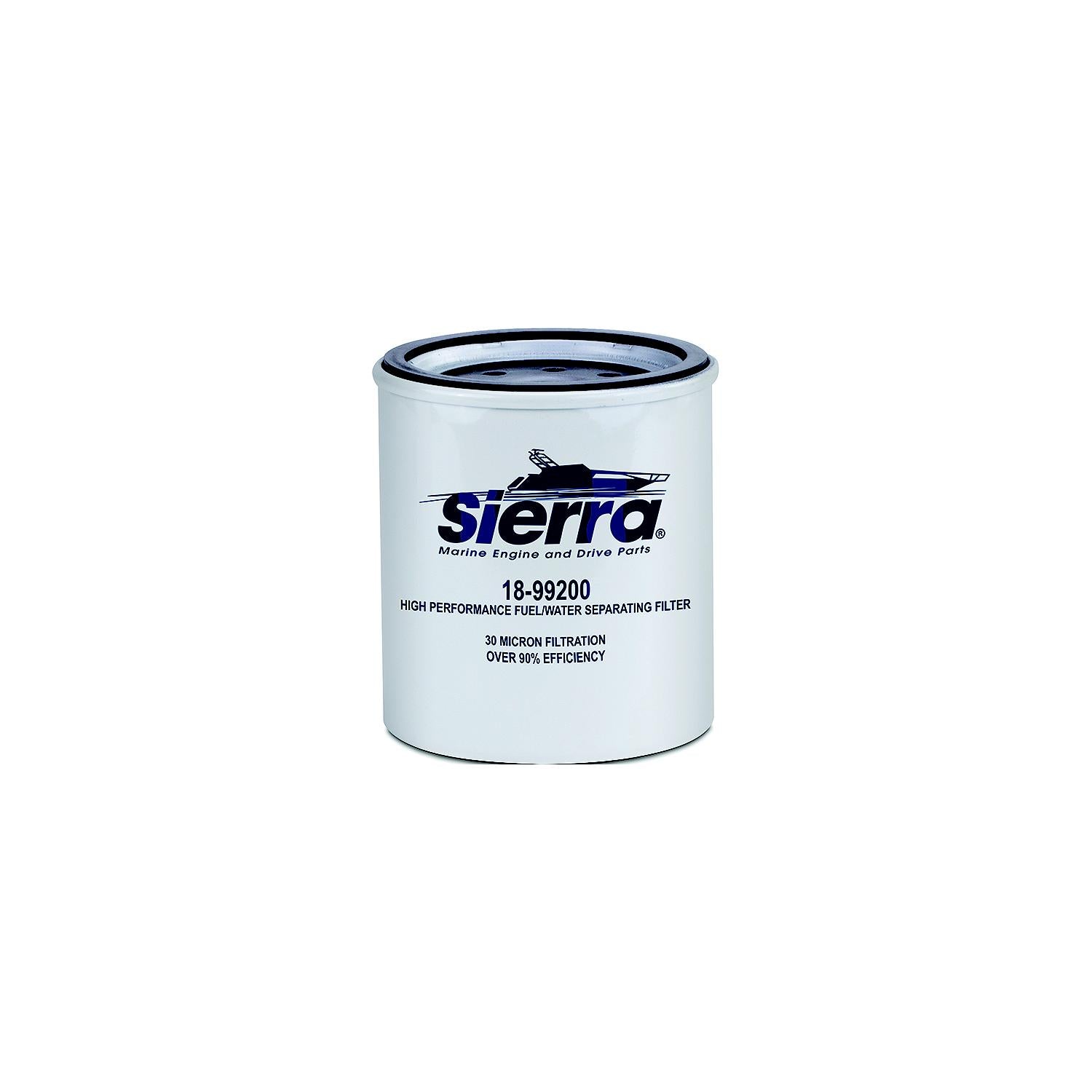 Sierra 18-99200 99200 Repalcement Racor Spin-On Fuel Water Separator Filter for Above Deck Use, 30 Micron