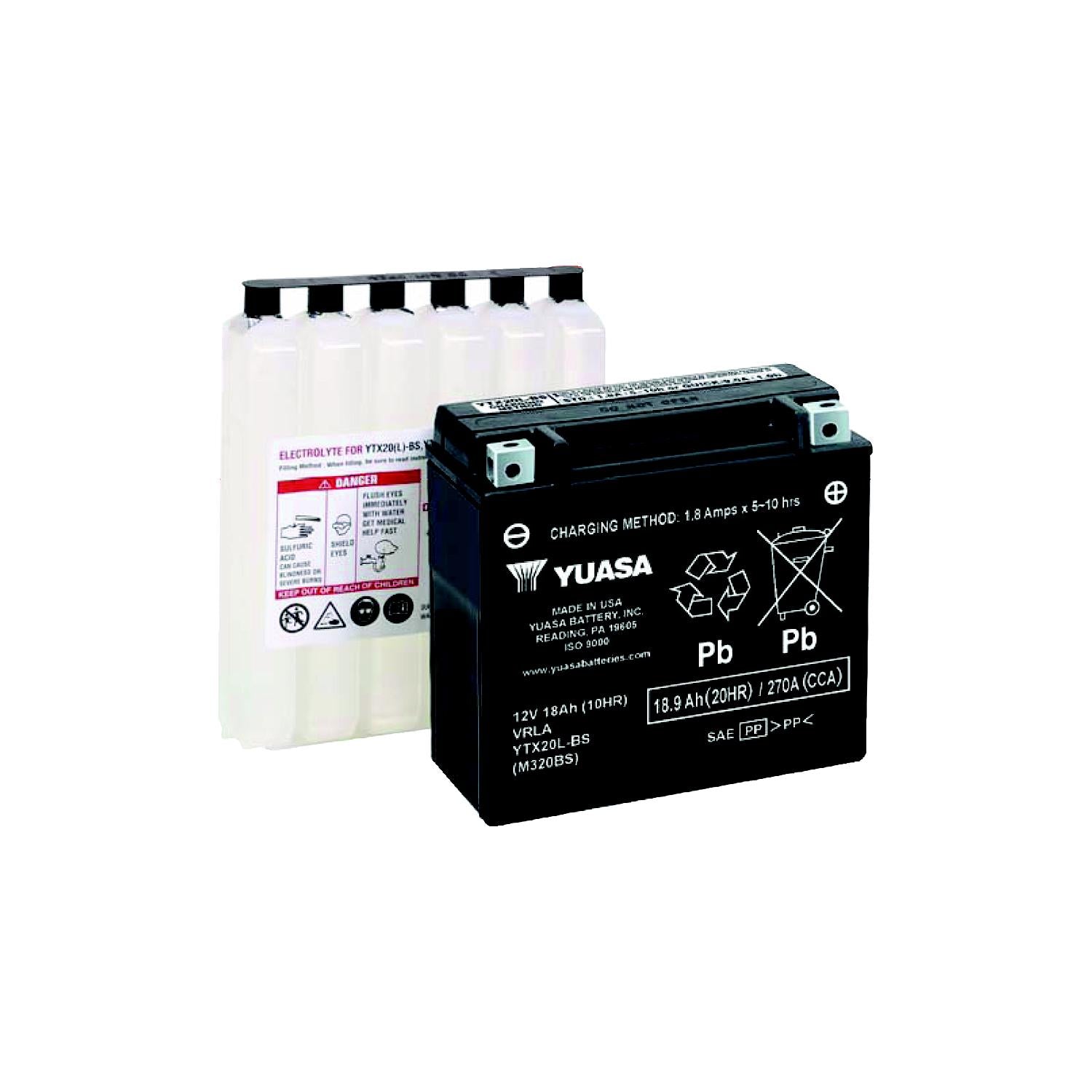 Yuasa Battery Inc. YUAM320BS Maintenance Free - Fresh Pack