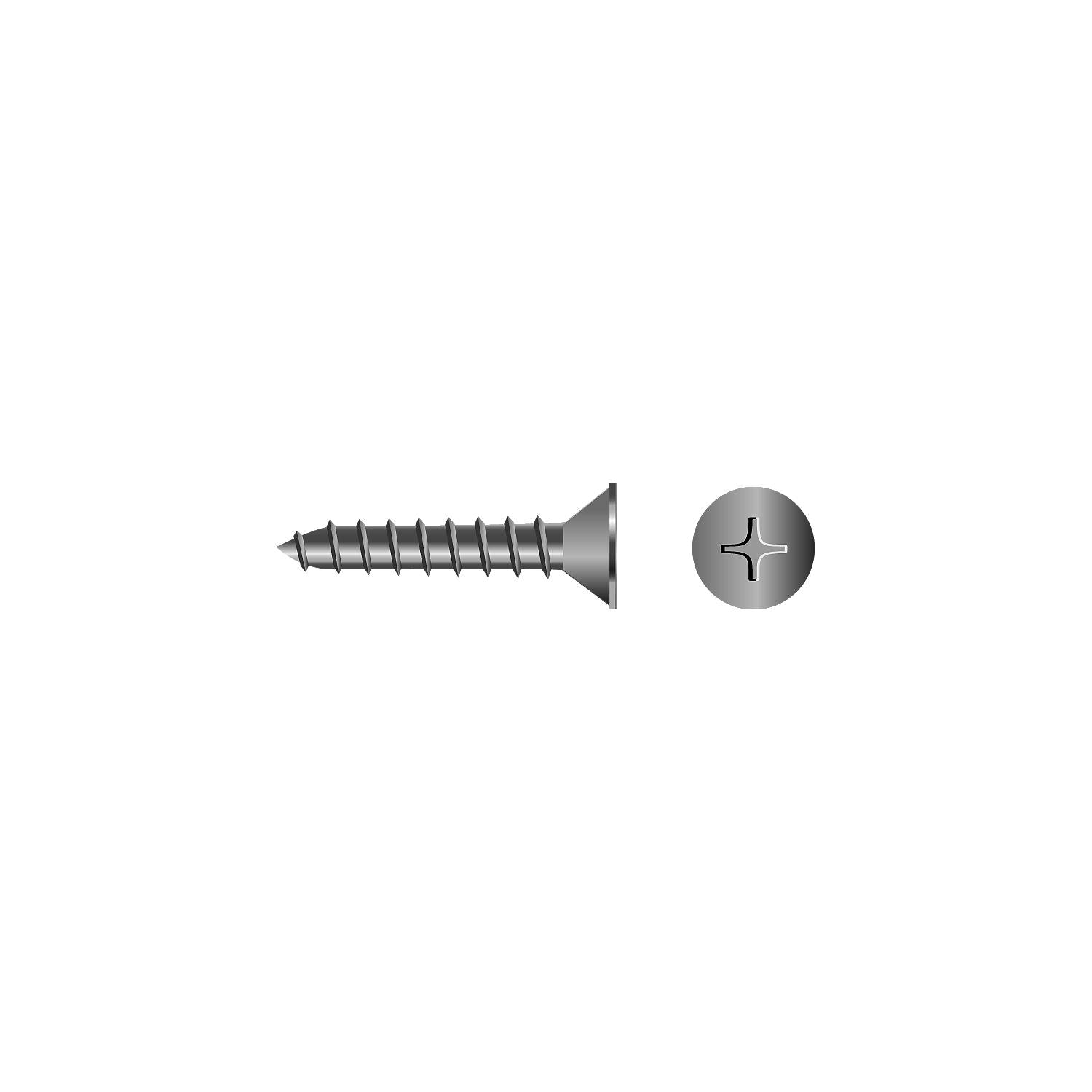 Seachoice BP0627SC 59956 Stainless Steel Phillips Machine Screw - Flat Head
