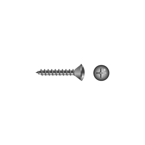 Seachoice SC6295 Phillips Tapping Screws - Oval Head, #12 x 5/8"