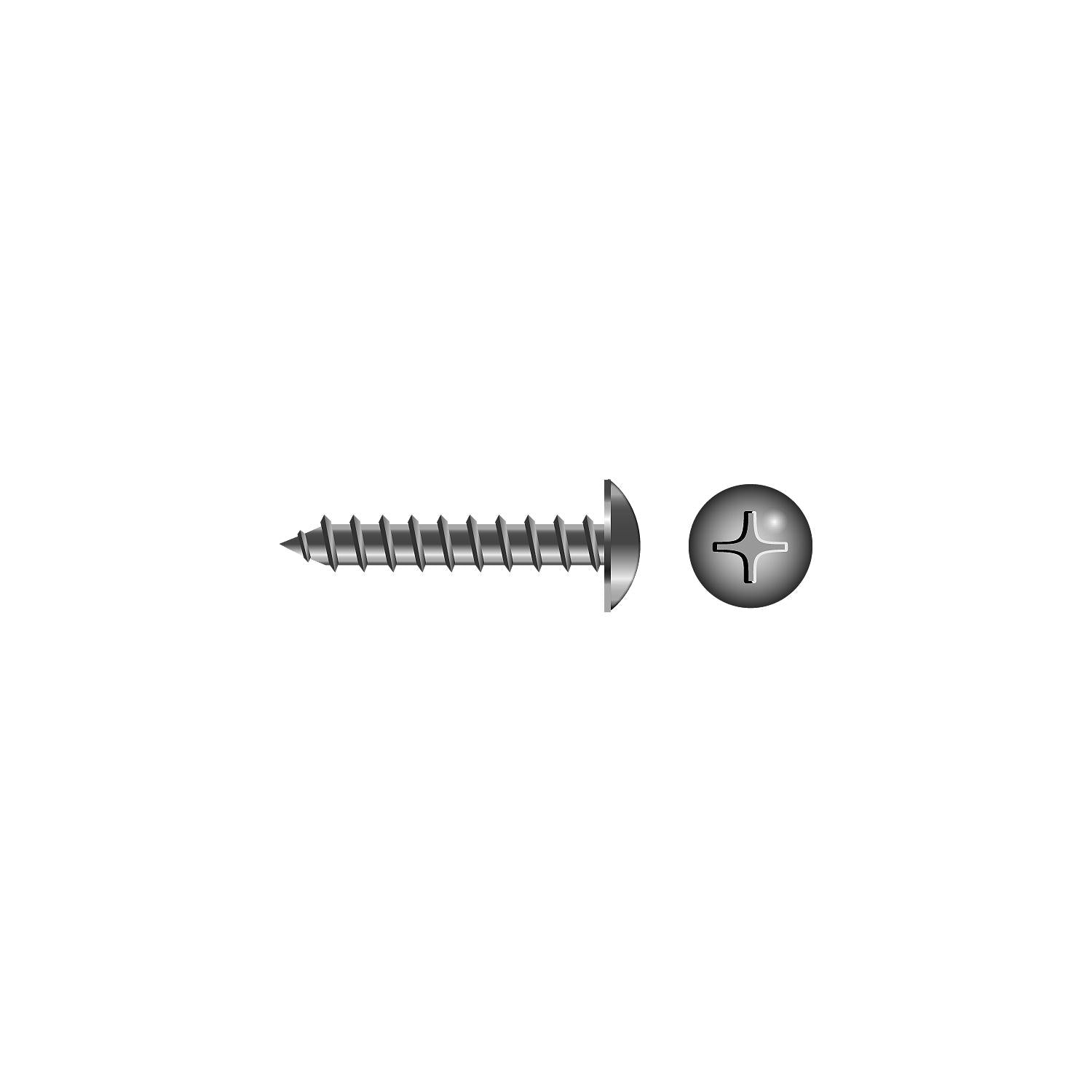 Seachoice SC3132 Phillips Tapping Screw - Truss Head #6 x 1