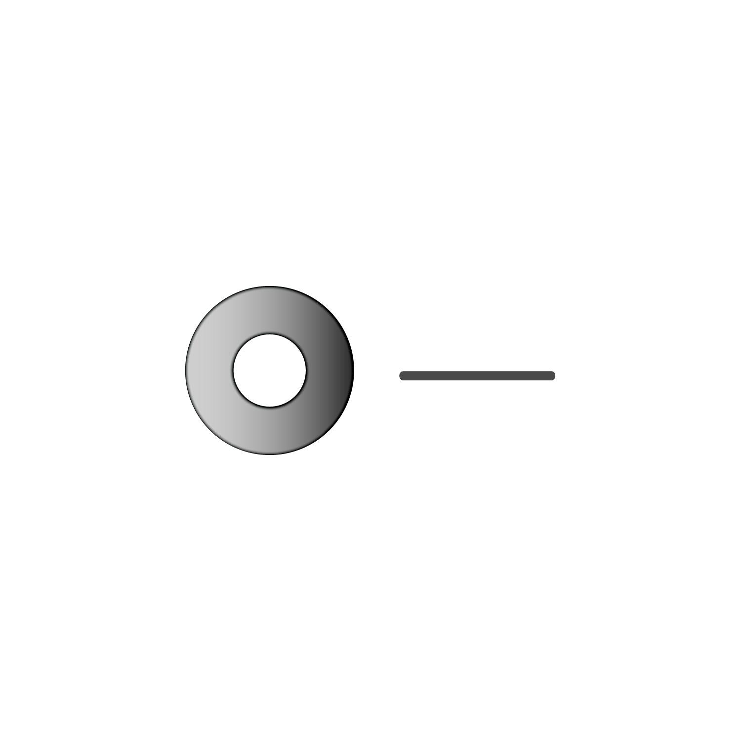 Seachoice BP1396SC Stainless Steel Flat Washer, #10