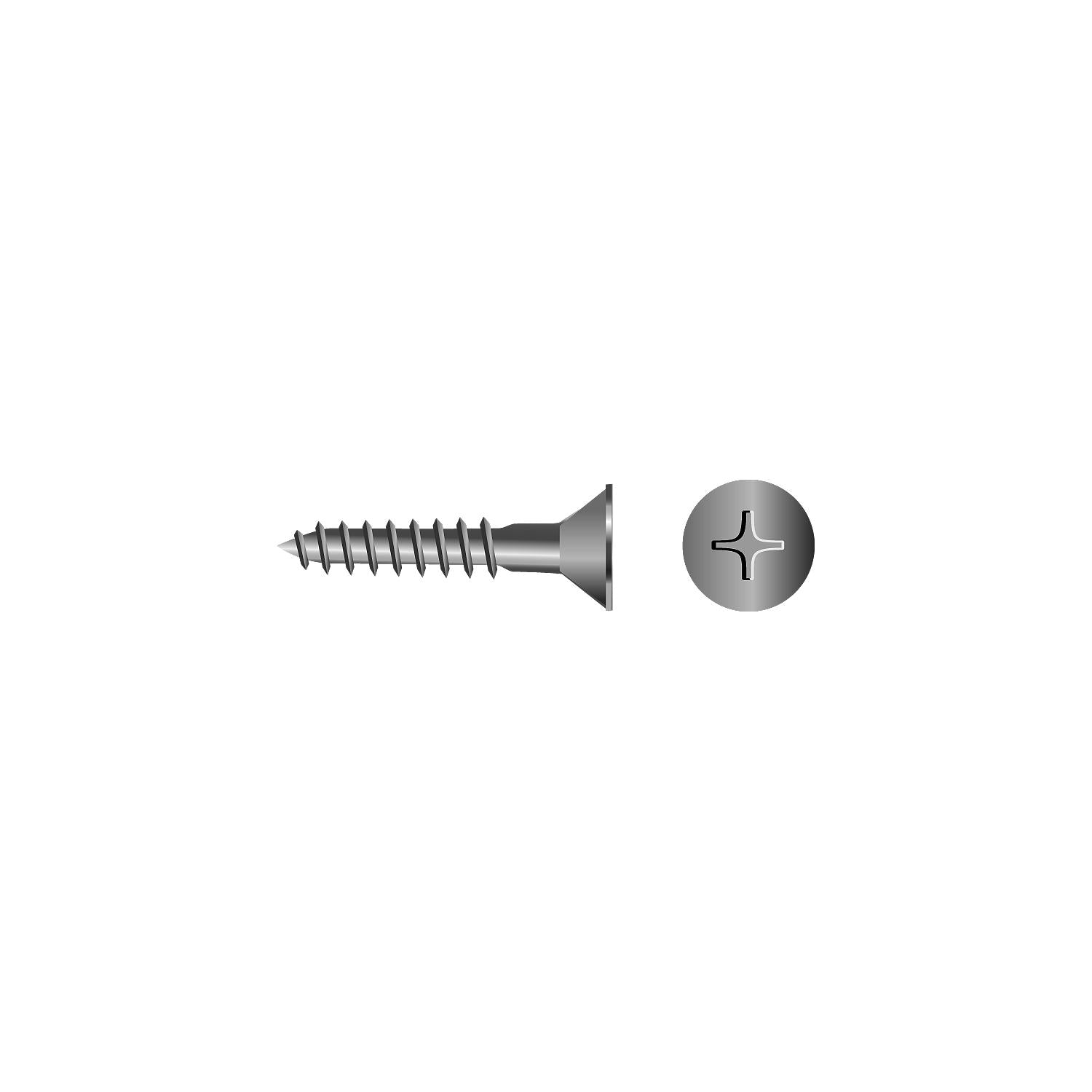 Seachoice SC3496 Phillips Wood Screw - Flat Head, #6 x 3/4