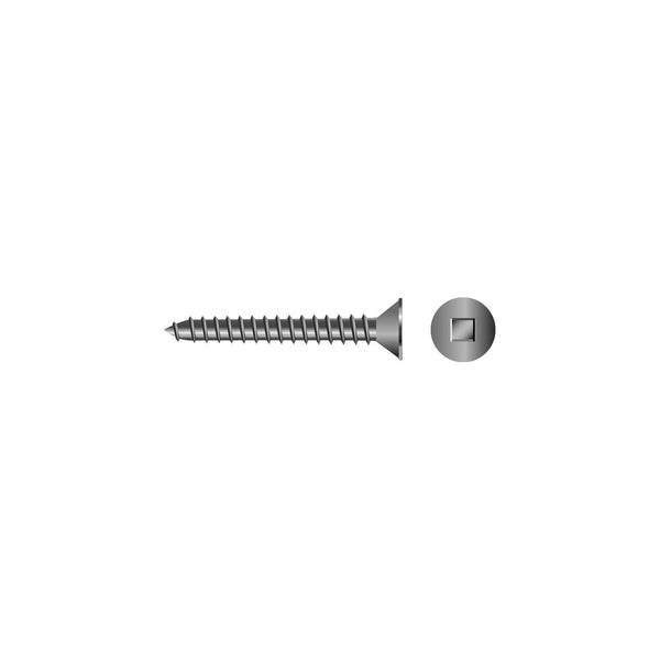 Seachoice SC5154 Square Tapping Screw - Flat Head,#12 x 2"