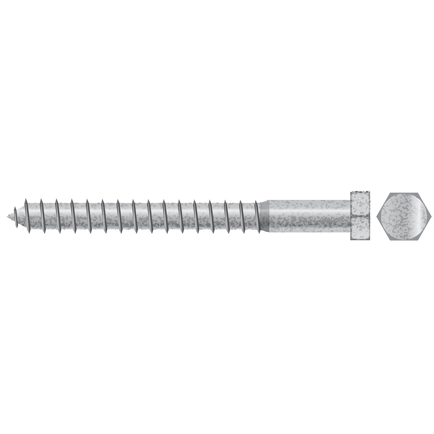 Seachoice SC2949 Lag Screw, 3/8 x 1-1/2