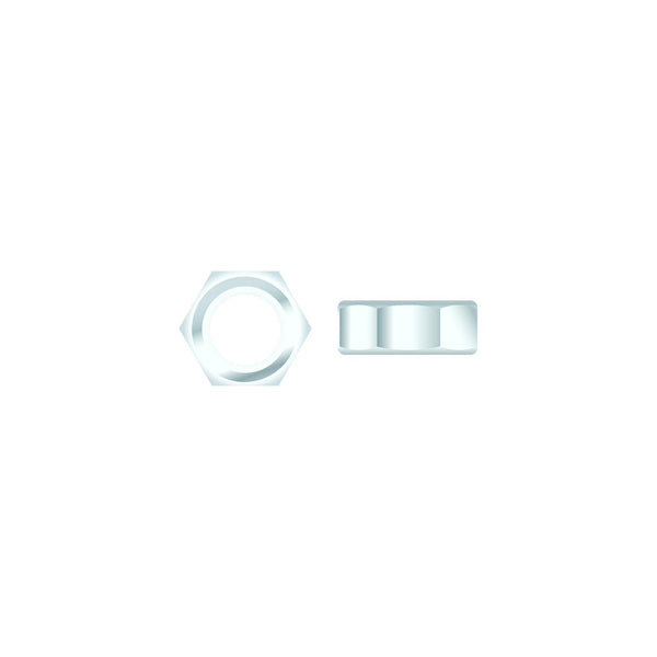 Seachoice SC1310CH 01773 Chrome Plated SS Hex Nut, 1/4-20