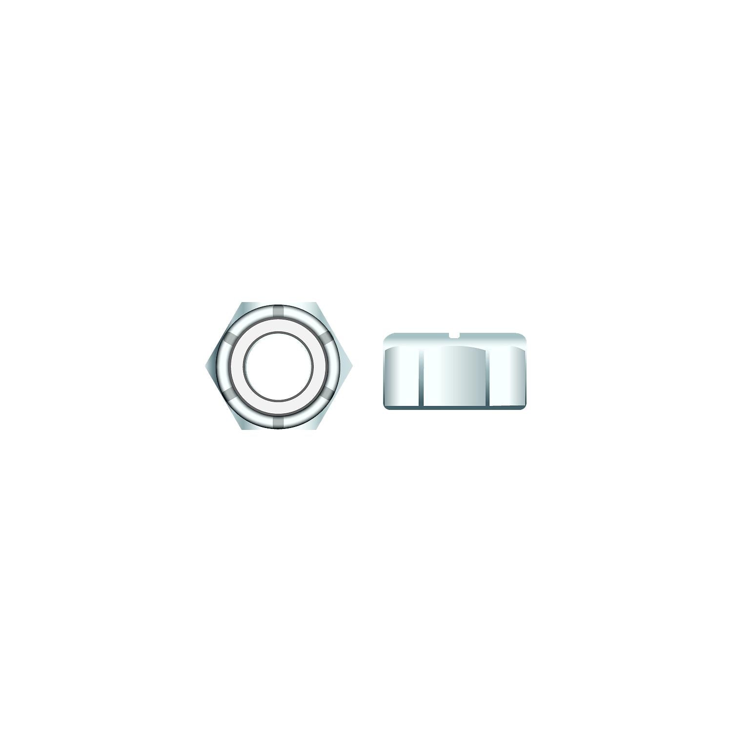 Seachoice SC1335CH 01777 Nylon Insert Chrome Plated SS Locknut, 1/4-20