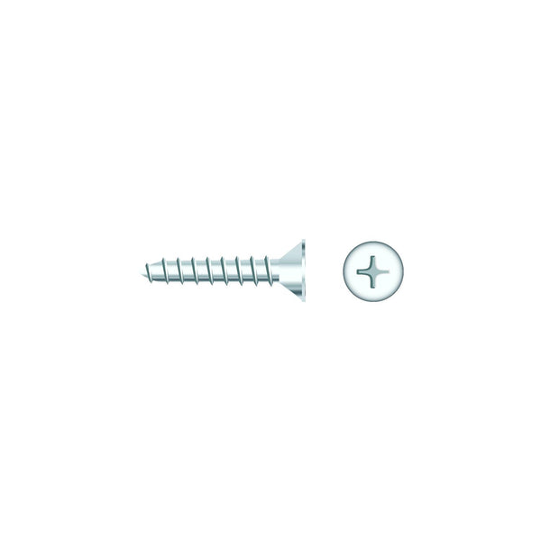 Seachoice SC629CH 01788 Chrome Plated SS Phillips Tapping Screw - Flat Head, #8 x 1-1/2"