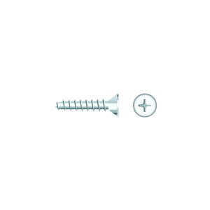 Seachoice SC621CH 01787 Chrome Plated SS Phillips Tapping Screw - Flat Head, #6 x 1-1/4