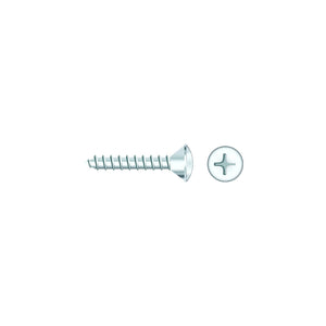 Seachoice SC596CH 01796 Chrome Plated SS Phillips Tapping Screw - Oval Head, #10 x 1-1/2