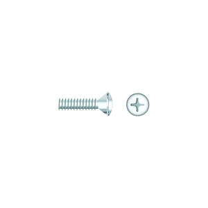Seachoice SC844CH 01808 Chrome Plated SS Phillips Machine Screw - Oval Head, 8-32 x 2