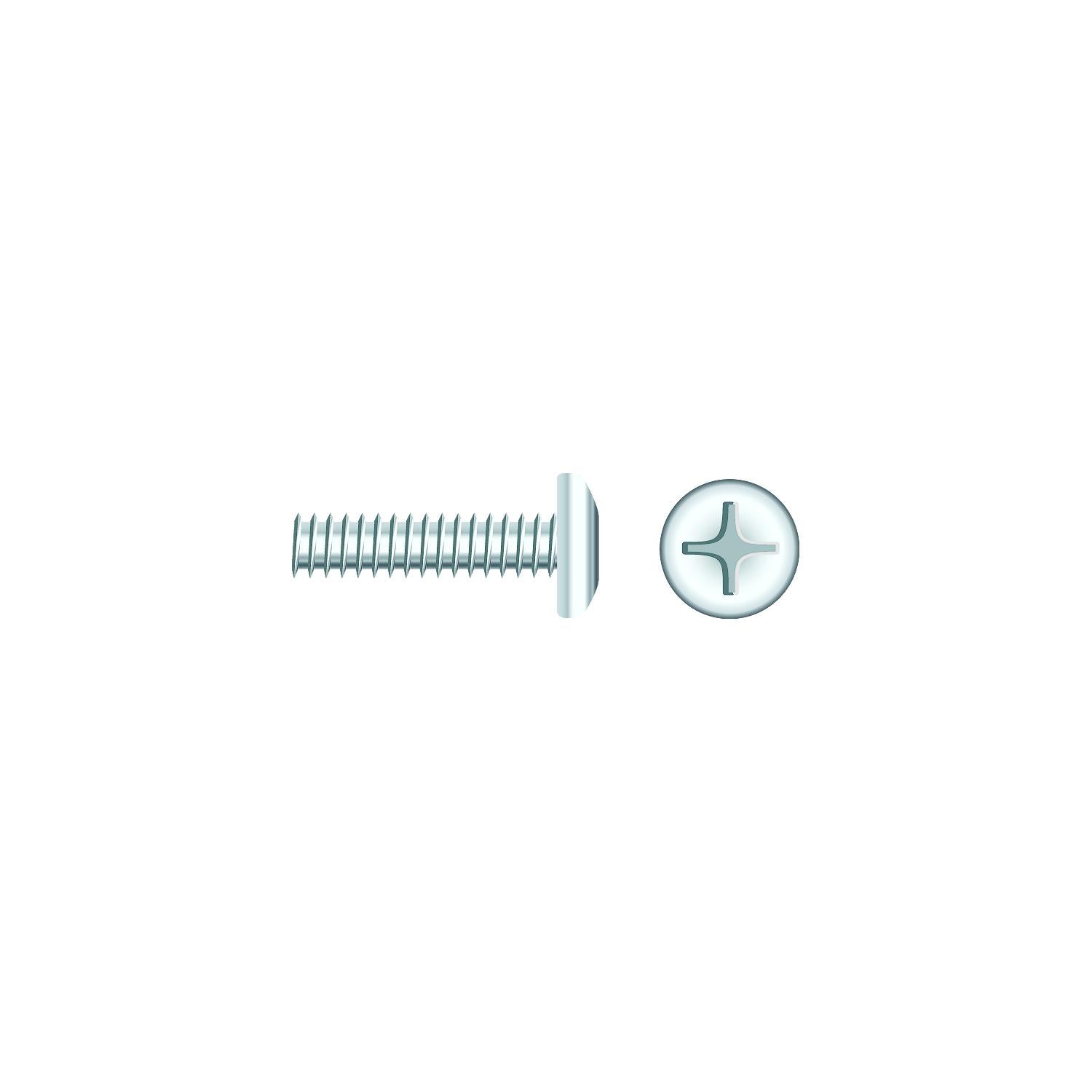Seachoice SC829CH 01814 Chrome Plated SS Phillips Machine Screws - Pan Head, 1/4-20 x 2