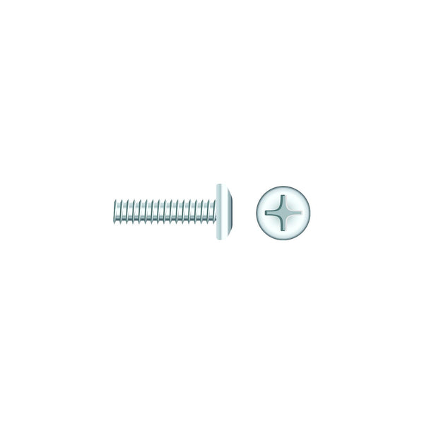 Seachoice SC829CH 01814 Chrome Plated SS Phillips Machine Screws - Pan Head, 1/4-20 x 2"