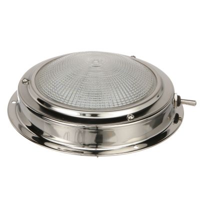 Seachoice 3291 Polished Stainless Steel Bright White LED Dome Light